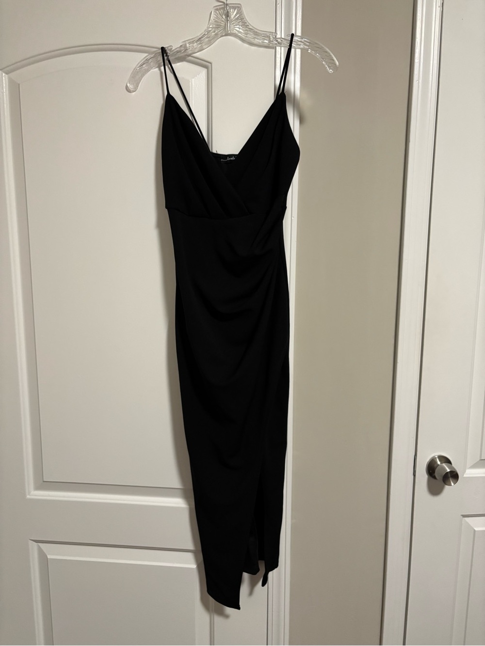 LOVELY DAY, Elegant Black Midi Dress, Size Small